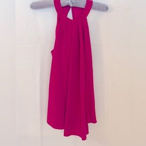 Ramy Brook fuchsia sleeveless racer style top